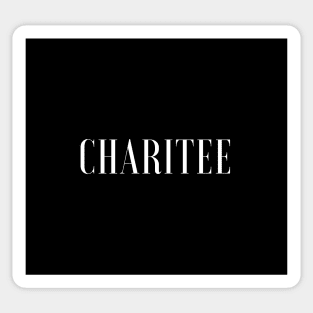 Charitee Black Standard Sticker